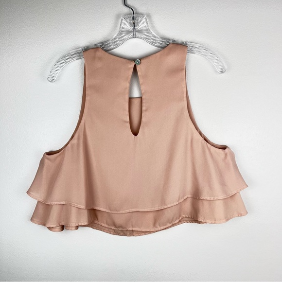 Show Me Your MuMu Tier Layer Cropped King Tank Top  Rose Pink (C1) - Picture 6 of 12